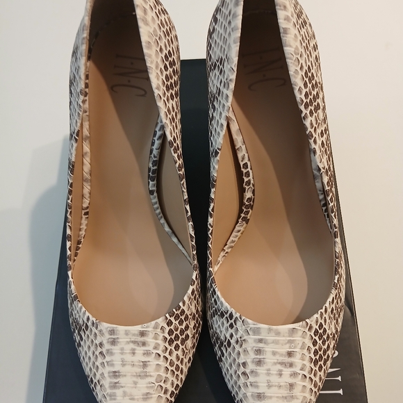 Snakeskin Pumps by INC - Picture 3 of 5